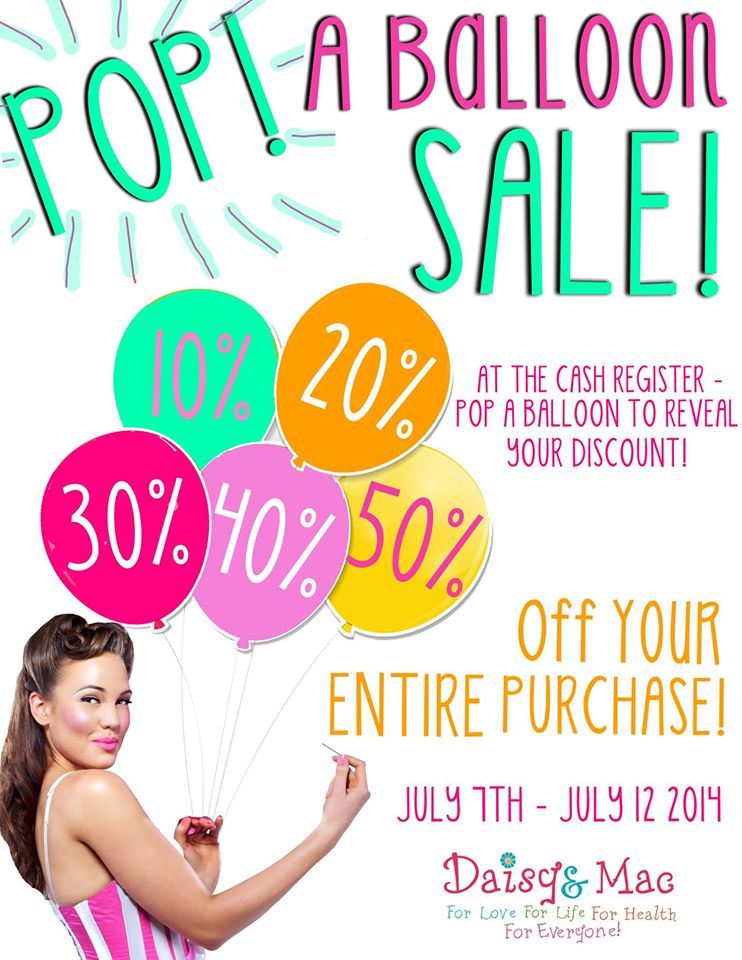 Bermuda Daisy Mac Pop a Balloon Sale