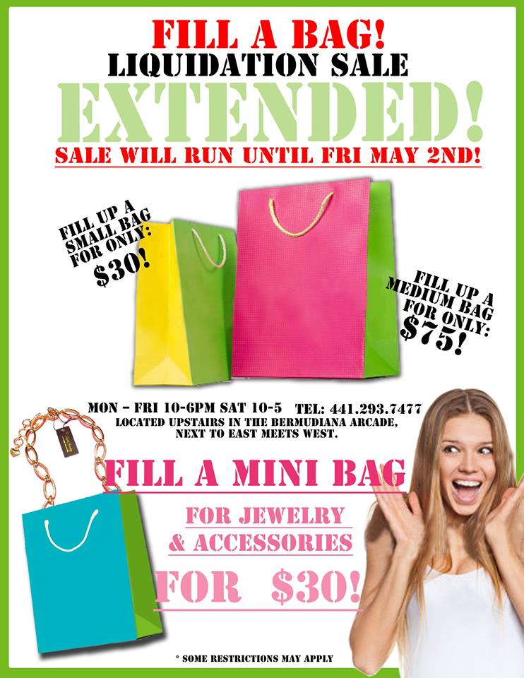 Bermuda Daisy's Fill a Bag Liquidation Sale Extended