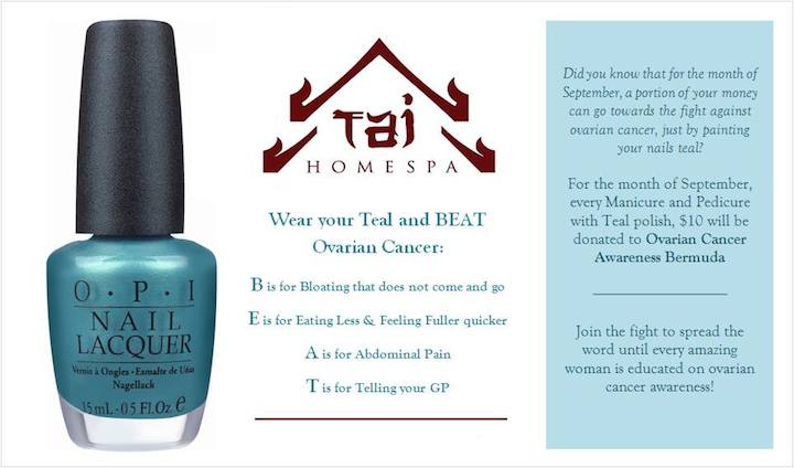 Tai Home Spa Bermuda Ovarian Cancer