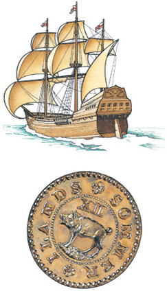 Sea Venture and hog shilling Sea Venture and hog shilling