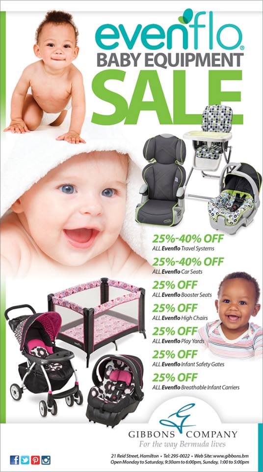 Bermuda Gibbons Company Evenflor Baby Equipment Sale