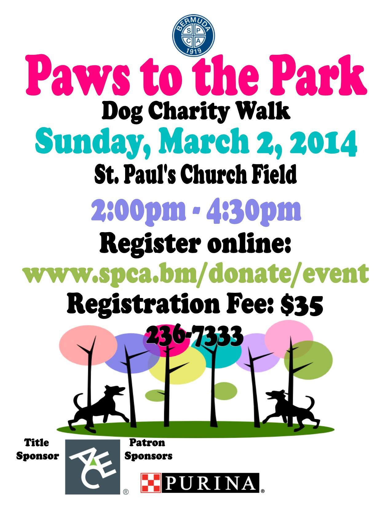 Bermuda SPCA Paws to the Park Charity Walk.