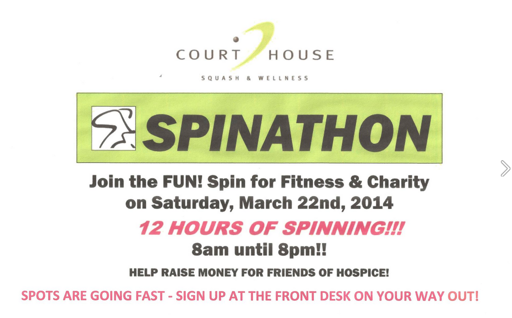 Bermuda Court House Squash and Wellness Spinathon 