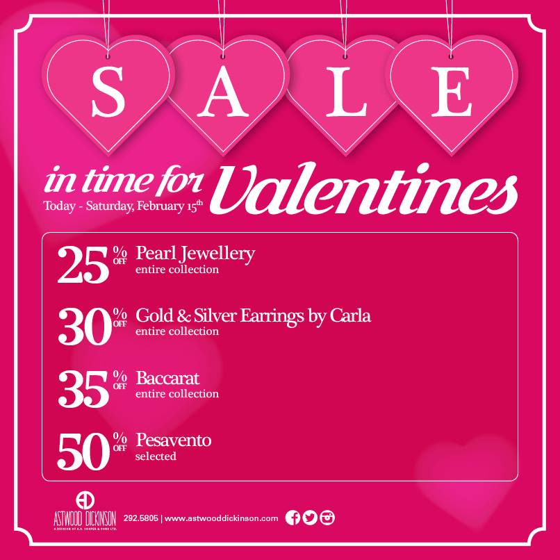 Bermuda Astwood Dickinson Valentines Sale