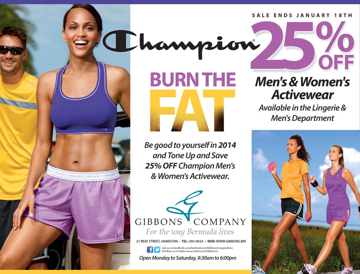 Bermuda Gibbons Company Men and Women's Activewear Sale 