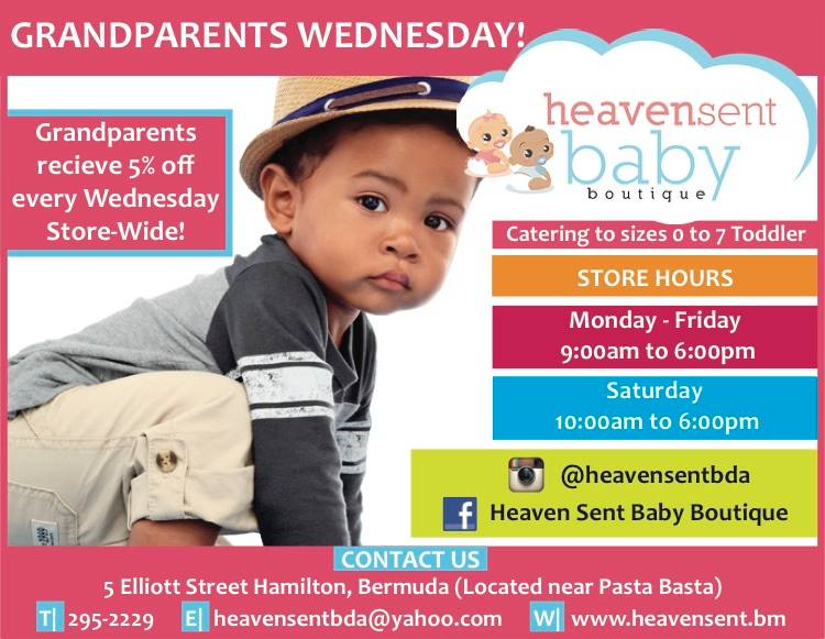 Grandparents' Wednesdays at Heaven Sent Baby Boutique Bermuda