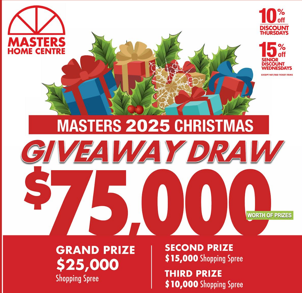 Masters’ 2025 Annual Christmas Giveaway