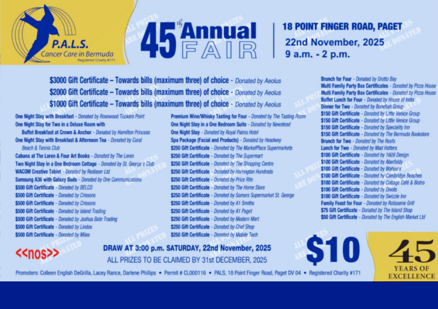 P.A.L.S. Christmas Raffle