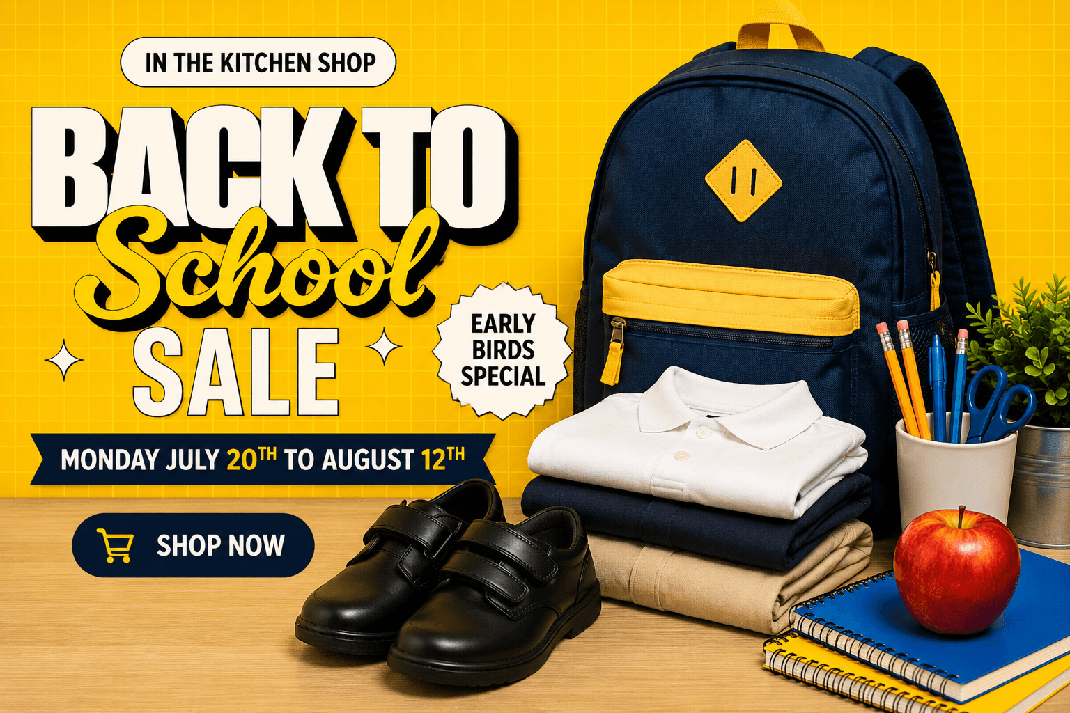 Gibbons Company Back to School Early Bird Sale