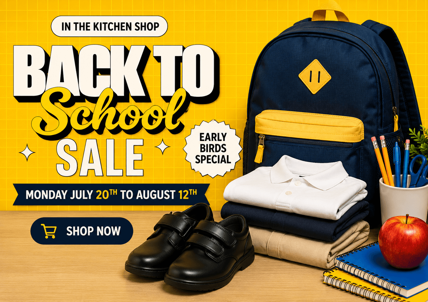 Gibbons Company Back to School Early Bird Sale
