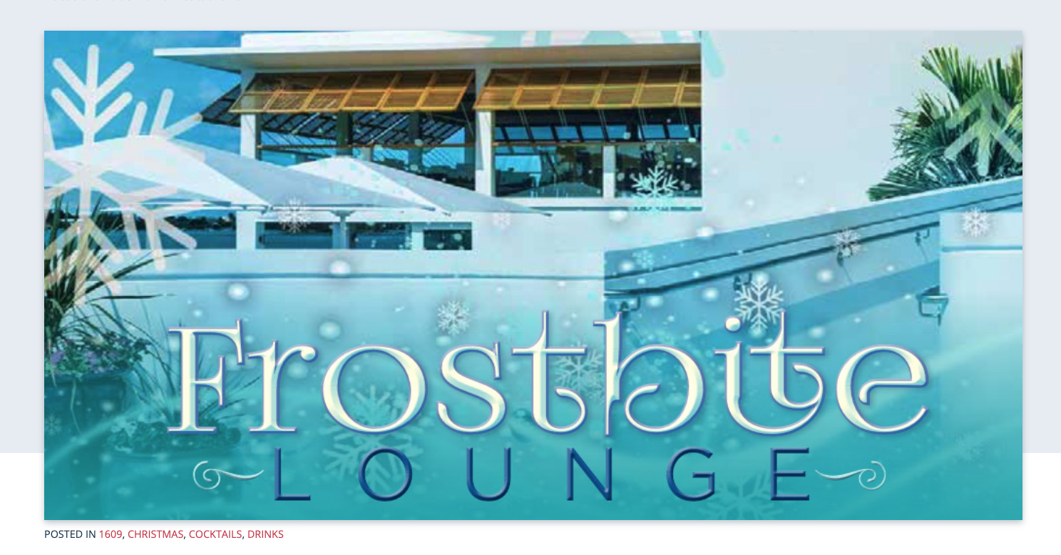 Frostbite Lounge: Hamilton Princess’ Winter Wonderland Bar