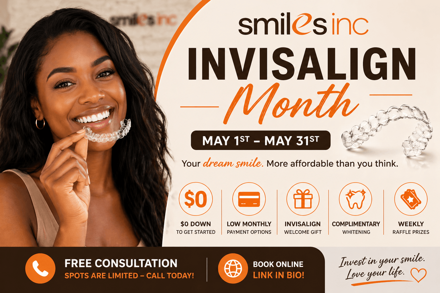 Smiles Inc Invisalign Month : Free Consultations & Summer Smile Offers