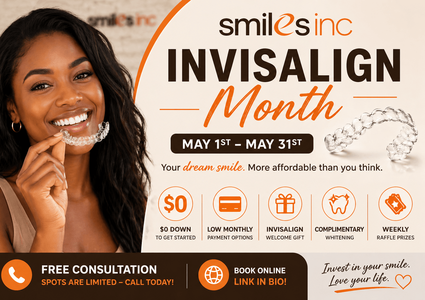 Smiles Inc Invisalign Month : Free Consultations & Summer Smile Offers