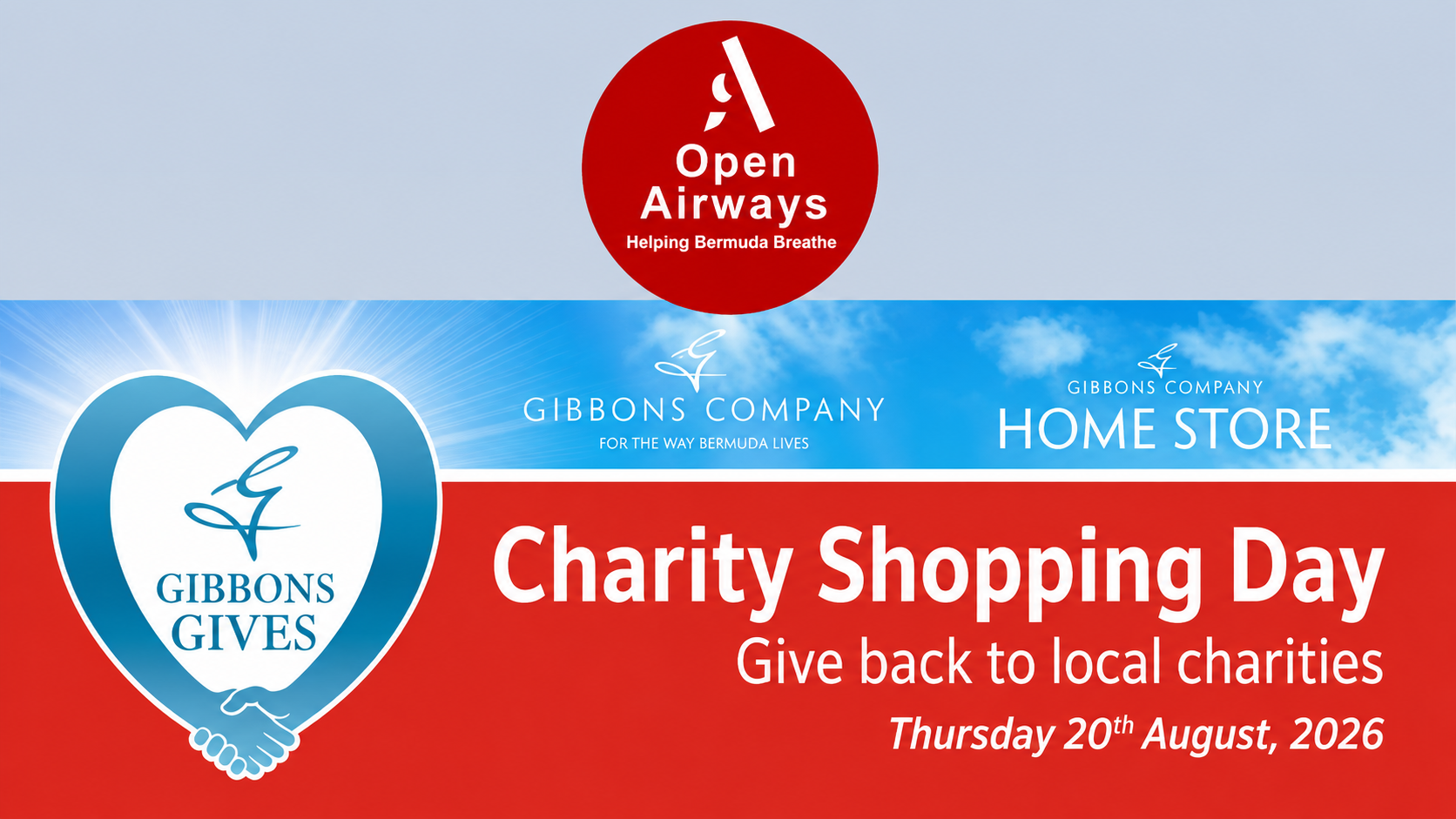 Gibbons Charity Shopping Day for Open Airways