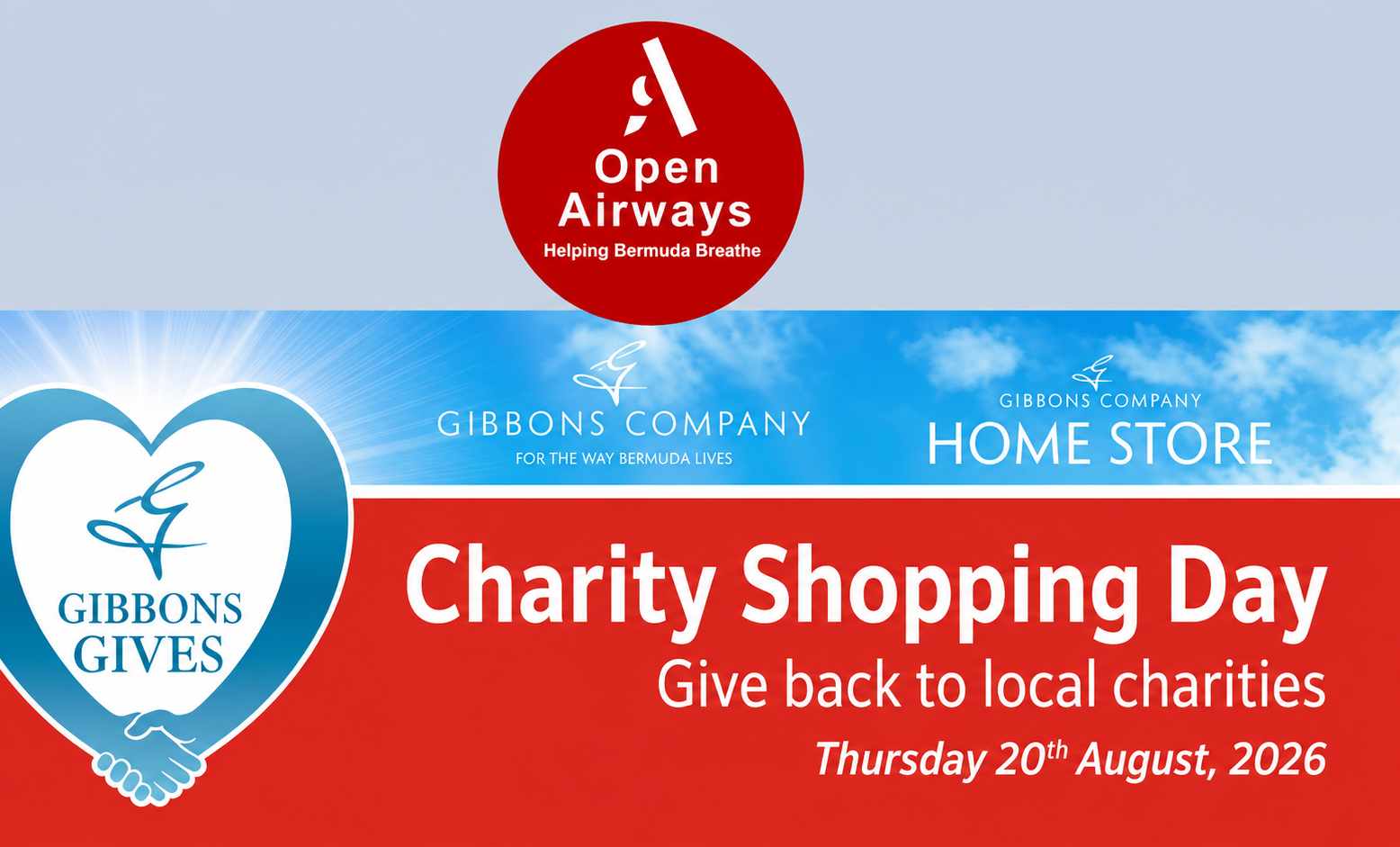 Gibbons Charity Shopping Day for Open Airways