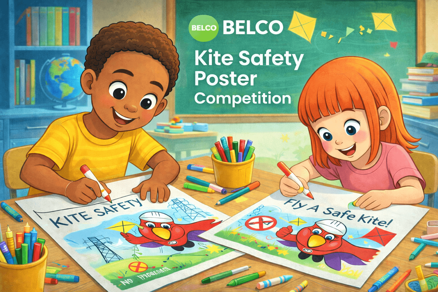 BELCO Kite Safety Poster Competition For Primary 1 & 2 Students