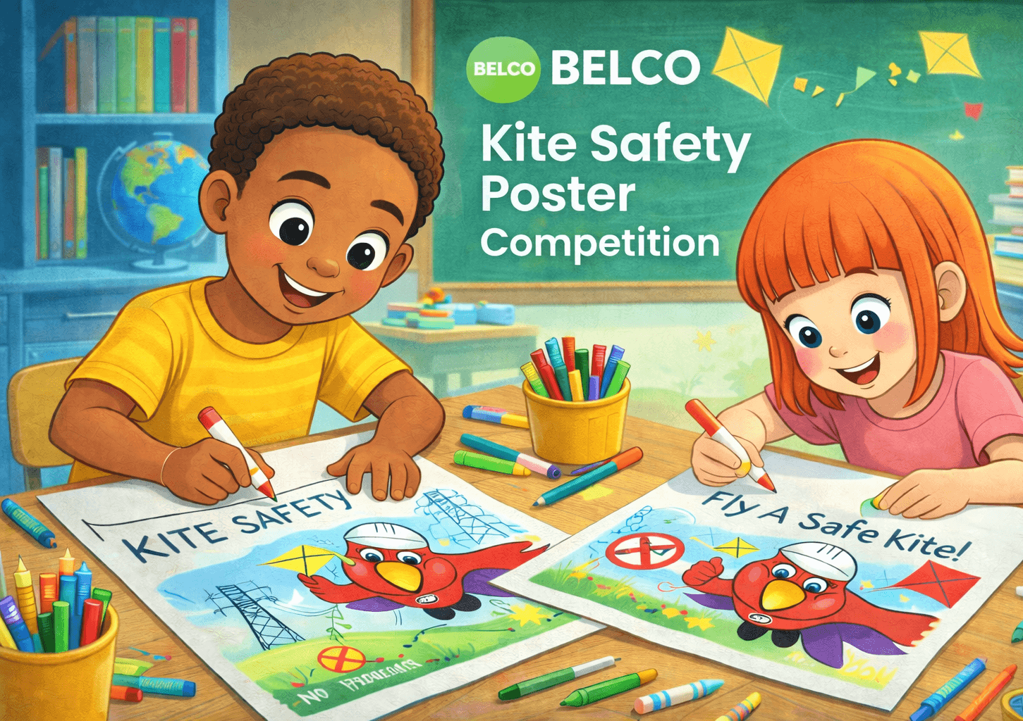 BELCO Kite Safety Poster Competition For Primary 1 & 2 Students