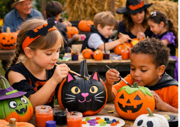 Halloween Pumpkin Painting
