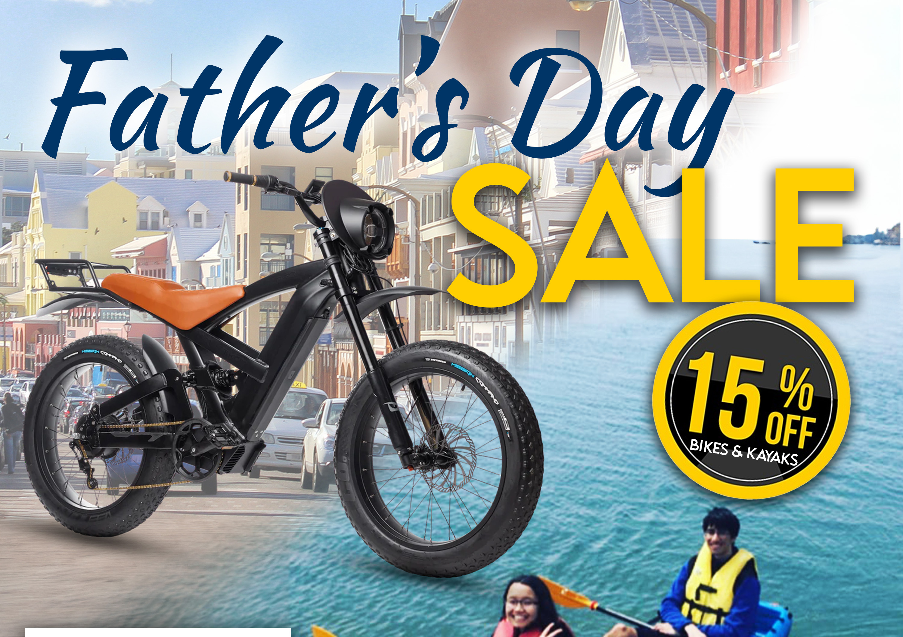 Marine Locker's Cafe Moto-inspired eBike Father's Day SALE
