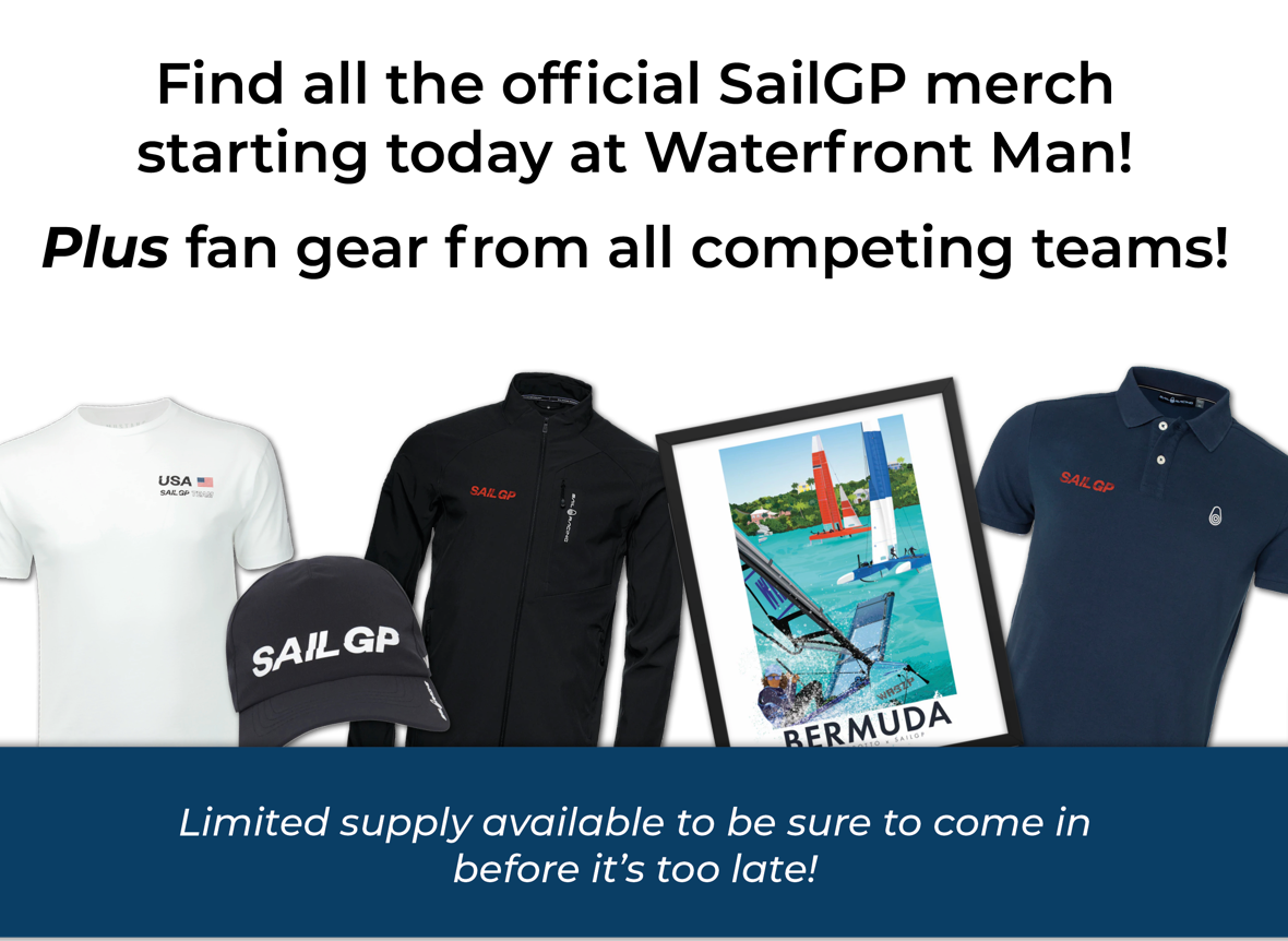 Sail GP  FAN SHOP at Waterfront Man  OPEN!!