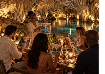 Sip & Paint in the Caves — Sunday Art Month Sessions