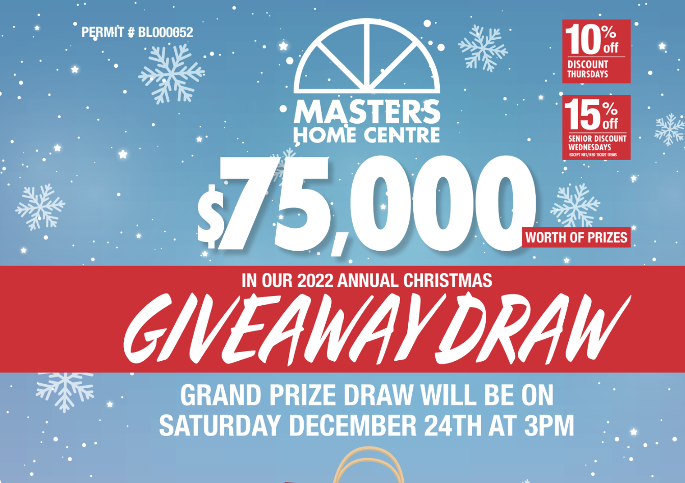 Masters Christmas Giveaway Draw!!