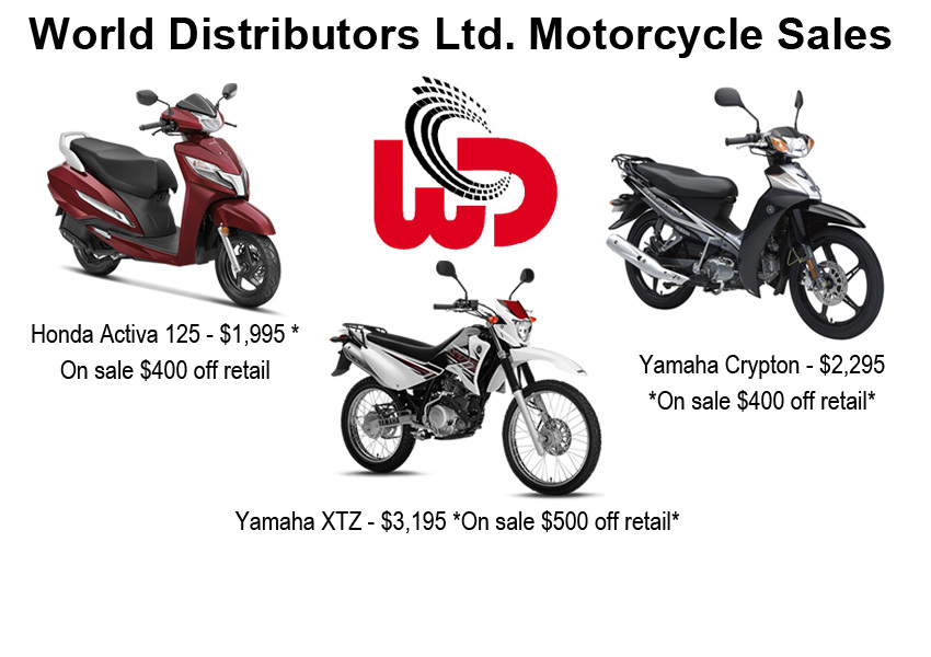 World Distributors Ltd. Motorcycle Sales