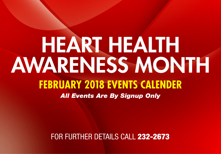 Heart Health Awareness Month Events Calendar  FEBRUARY 