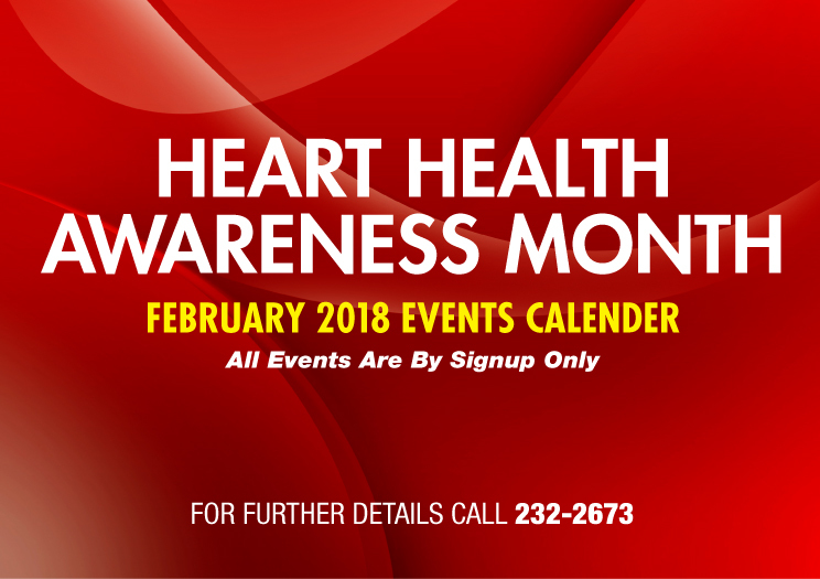 Heart Health Awareness Month Events Calendar  FEBRUARY 