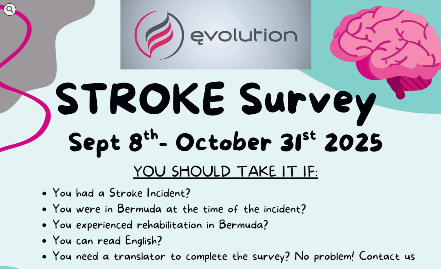 STROKE Survey - Sept 8th - October 31st