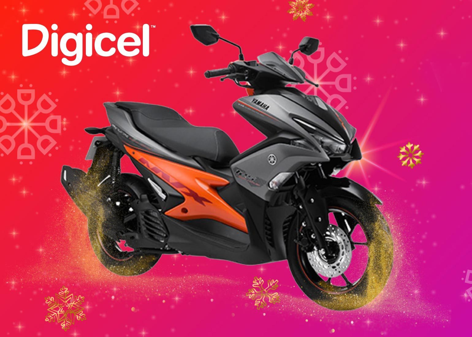 Shake to Win a Yamaha NVX with Digicel