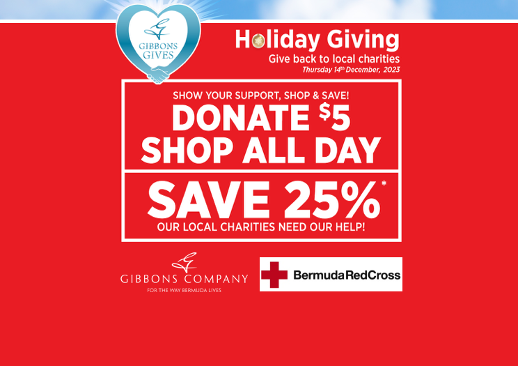 Gibbons Discount Shopping Day for Bermuda Red Cross