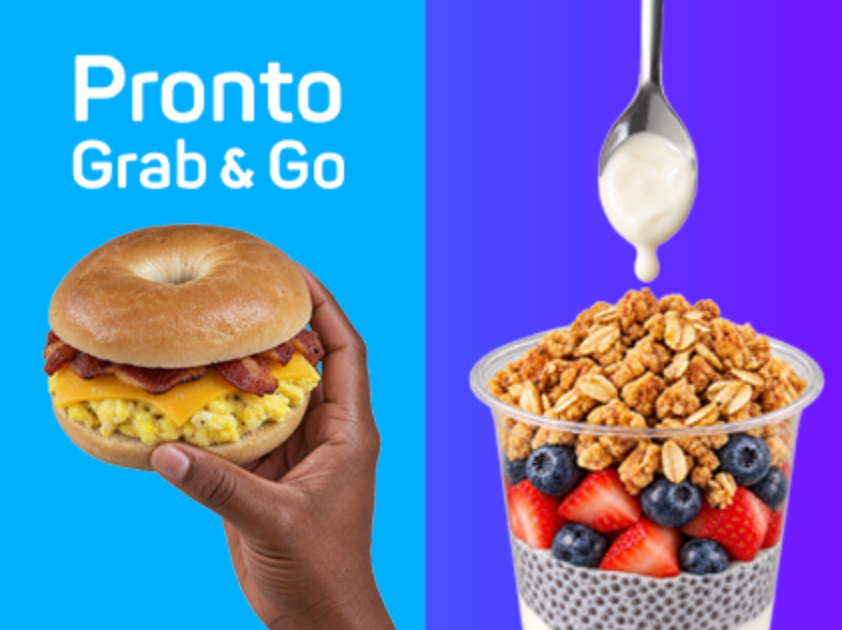 Breakfast is now available at Pronto Grab & Go.