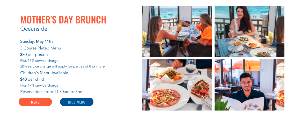 Lido Complex Oceanside Mother's Day Brunch