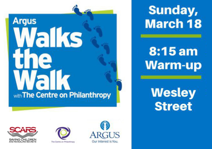 SCARS needs your help at Argus Walks The Walk with The Centre on Philanthropy!