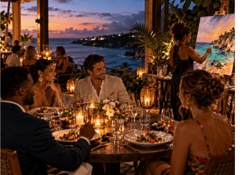 Live Art Dinner at The Loren
