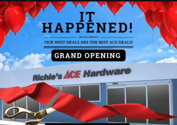 IT HAPPENED! Richie's ACE Hardware - Grand Opening 