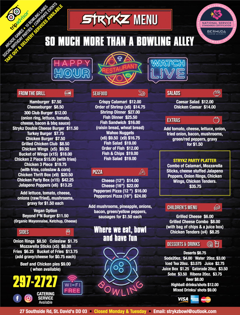 Bermuda Strykz Bowling Lounge Bermuda bars Yabsta