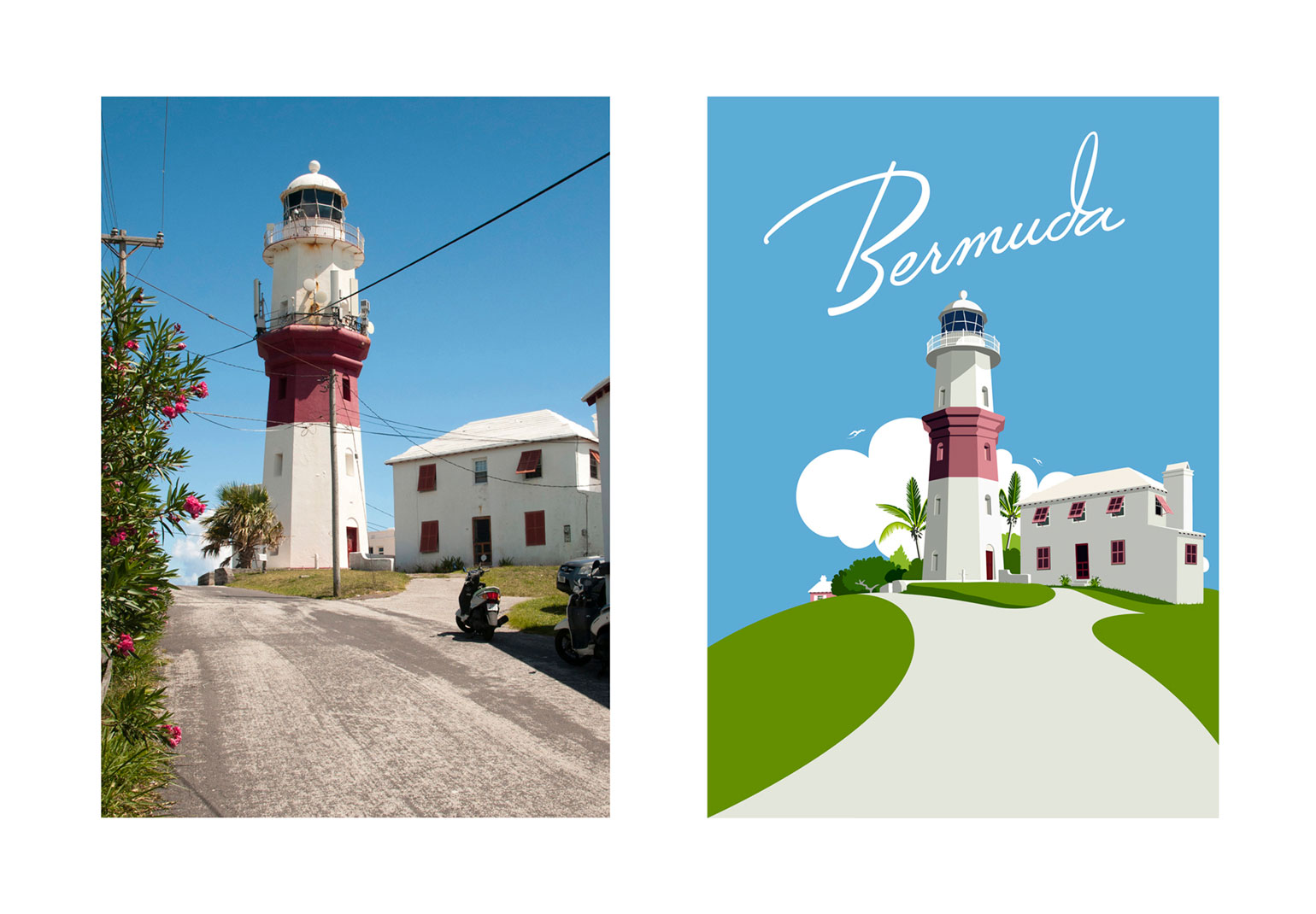 St. David's Lighthouse - Before & After by Peter Matcham