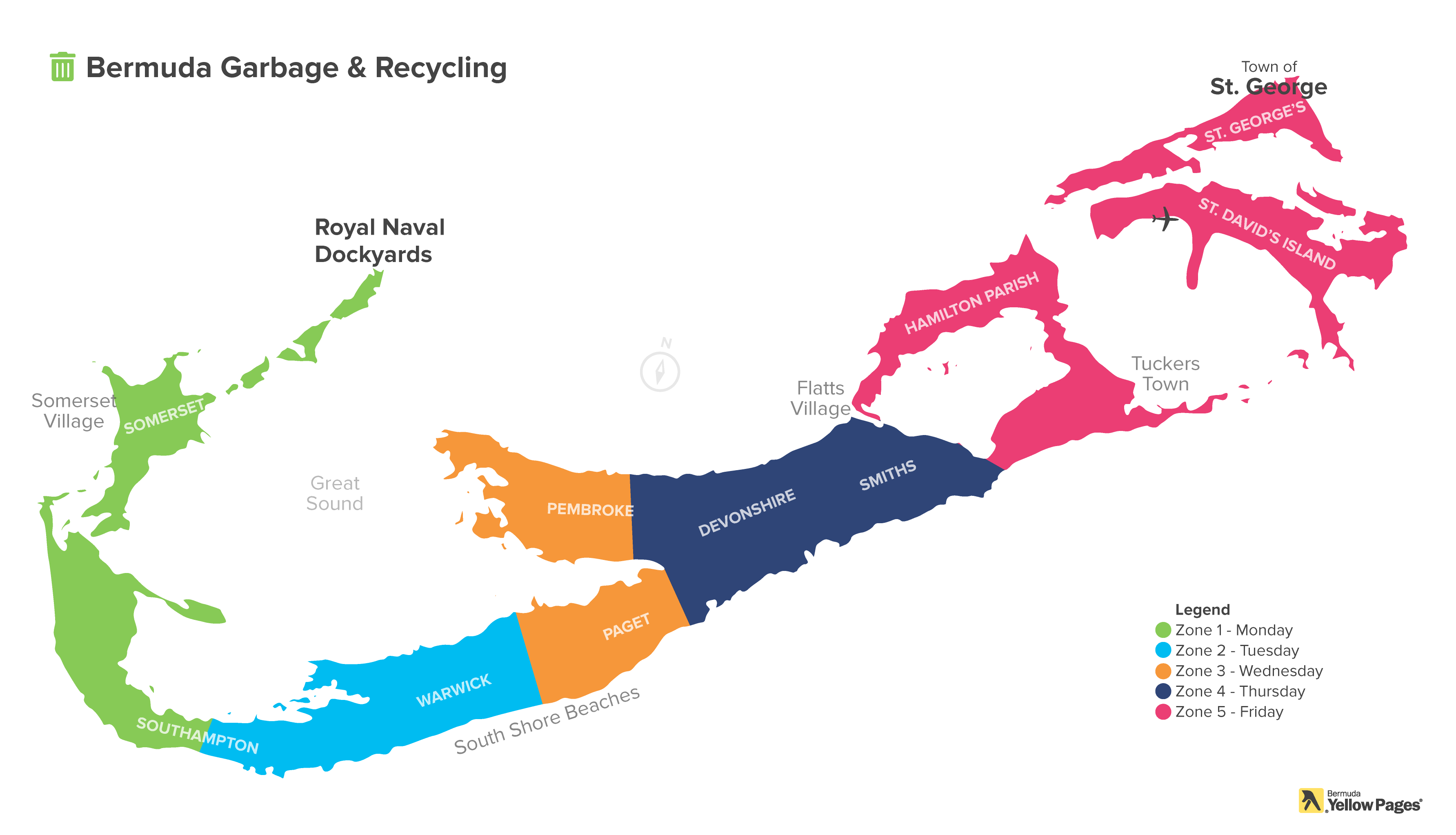 Bermuda Garbage and Recycling Schedule